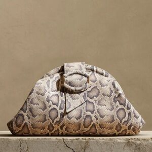NWT STELLA CLOUD CLUTCH IN PYTHON BY BANANA REPUBLIC